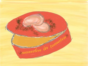 mosselen in tomatensaus