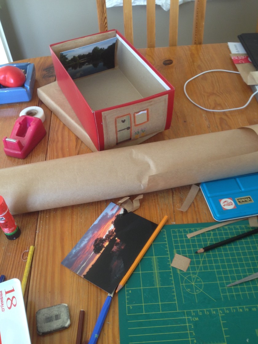 kijkdoos, bos, Karien Damen