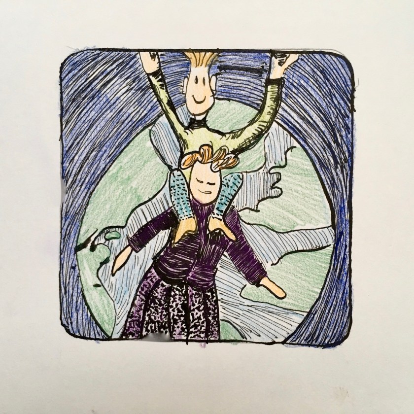 Gebed van een scholier, gekleurde gedachten, Karien Damen